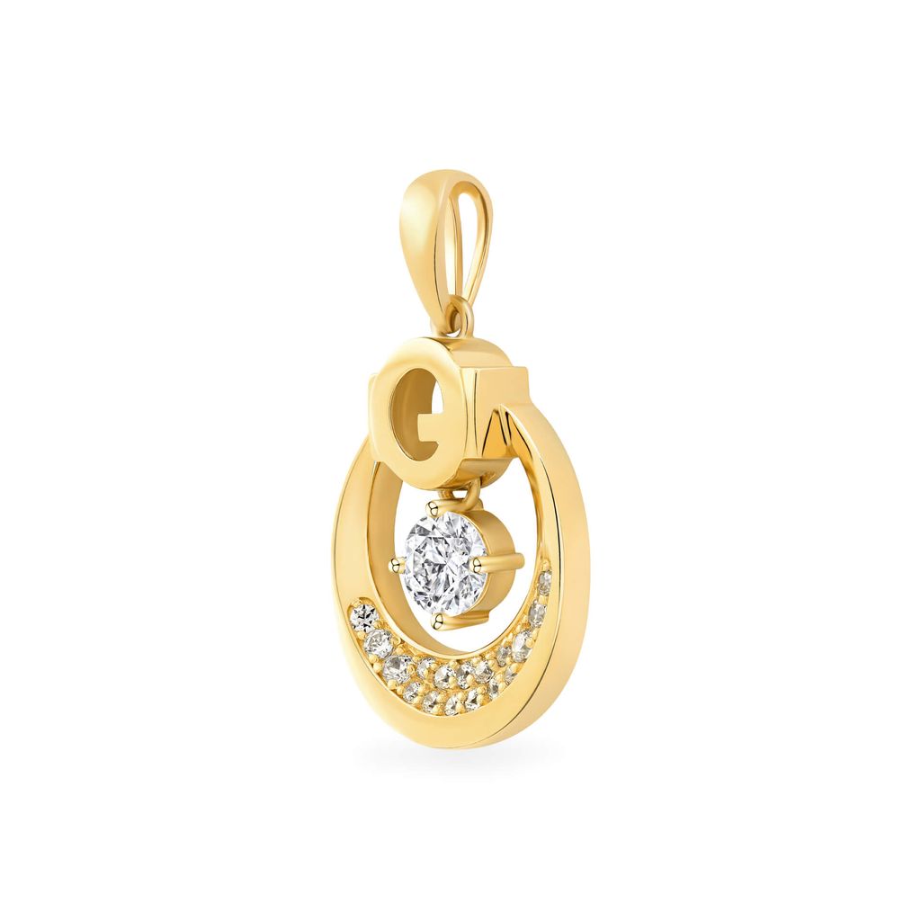 Mặt dây vàng vàng 18K gắn đá CZ DOJI AFPM200036D1CZ1