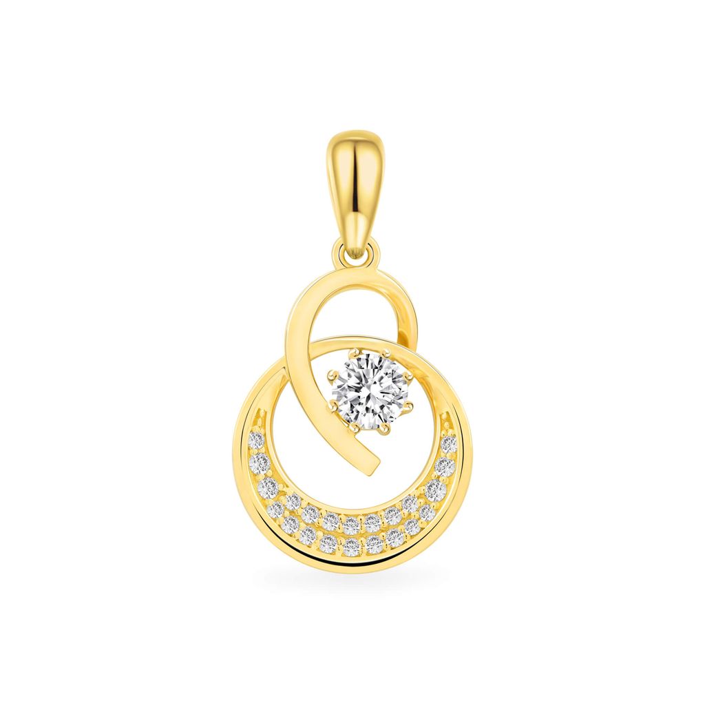 Mặt dây vàng vàng 18K gắn đá CZ DOJI AFPM200243D1CZ1