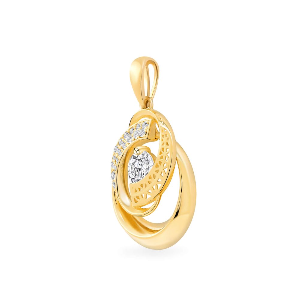 Mặt dây vàng vàng 18K gắn đá CZ DOJI AFPM300198D1CZ1