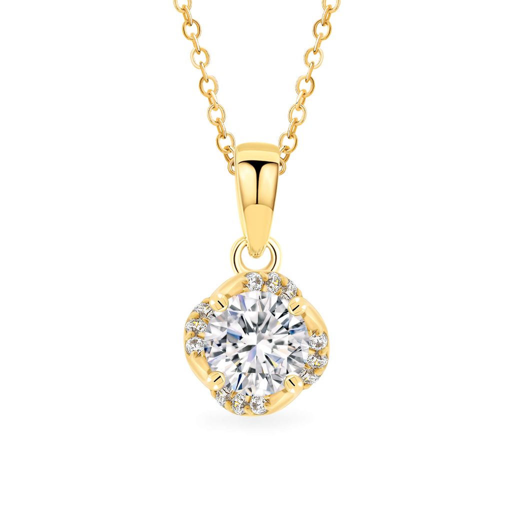 Mặt dây vàng vàng 18K gắn đá CZ DOJI AFPM300472D1CZ1