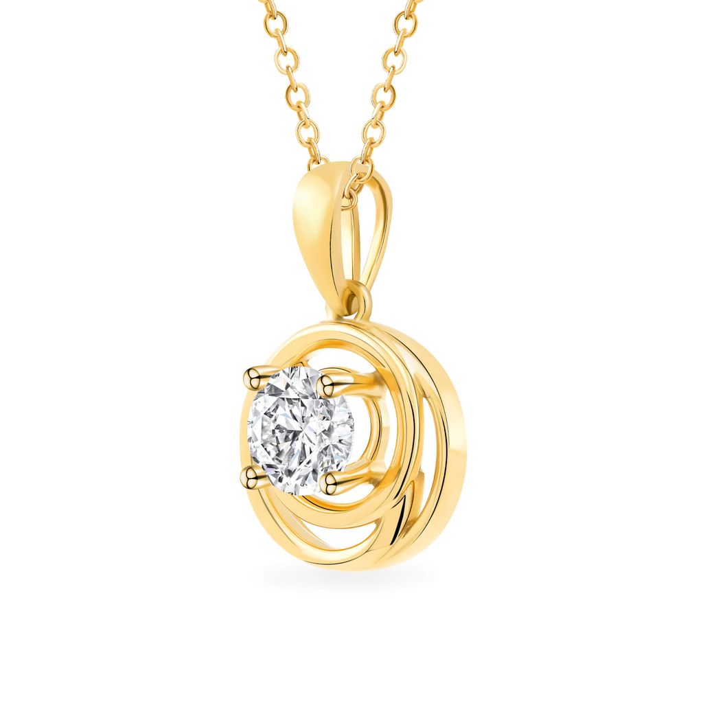 Mặt dây vàng vàng 18K gắn đá CZ DOJI AFPM300484D1CZ1