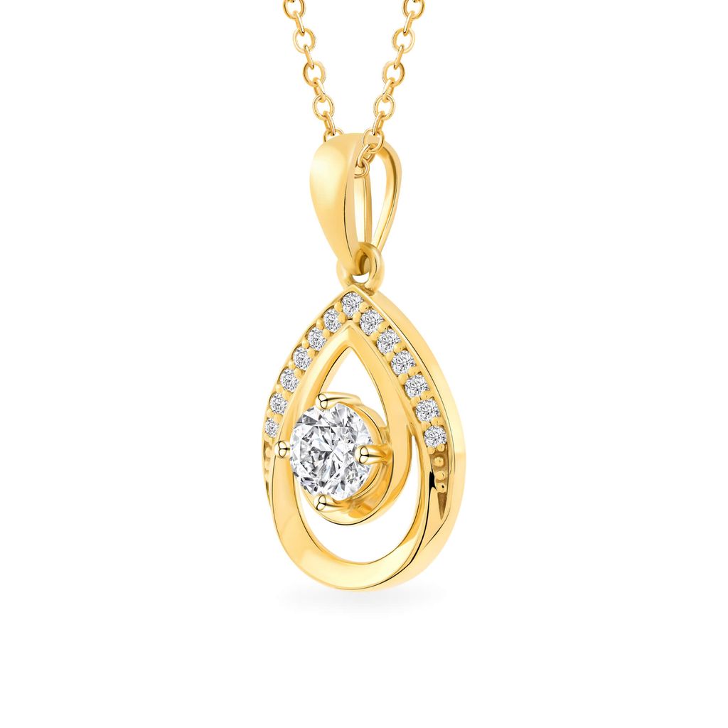 Mặt dây vàng vàng 18K gắn đá CZ DOJI AFPM300486D1CZ1