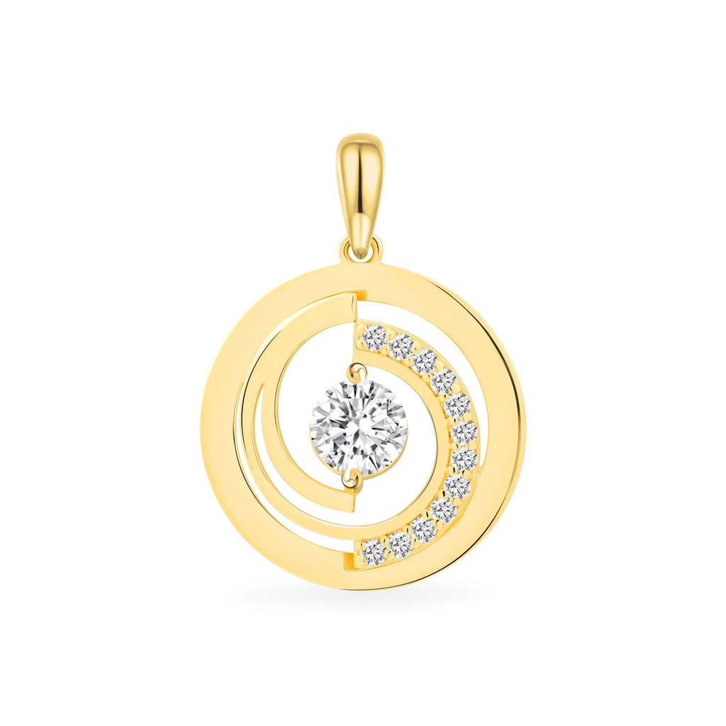 Mặt dây vàng vàng 18K gắn đá CZ DOJI AFPM400061D1CZ1
