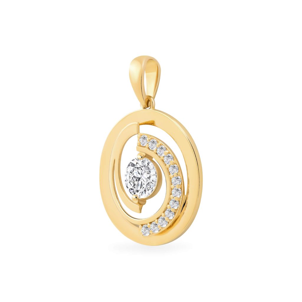 Mặt dây vàng vàng 18K gắn đá CZ DOJI AFPM400061D1CZ1