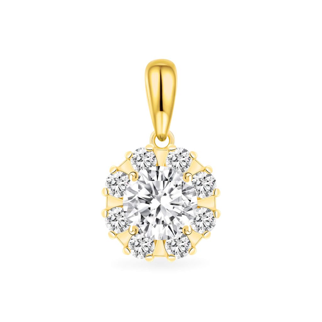 Mặt dây vàng vàng 18K gắn đá CZ DOJI AFPM400065D1CZ1