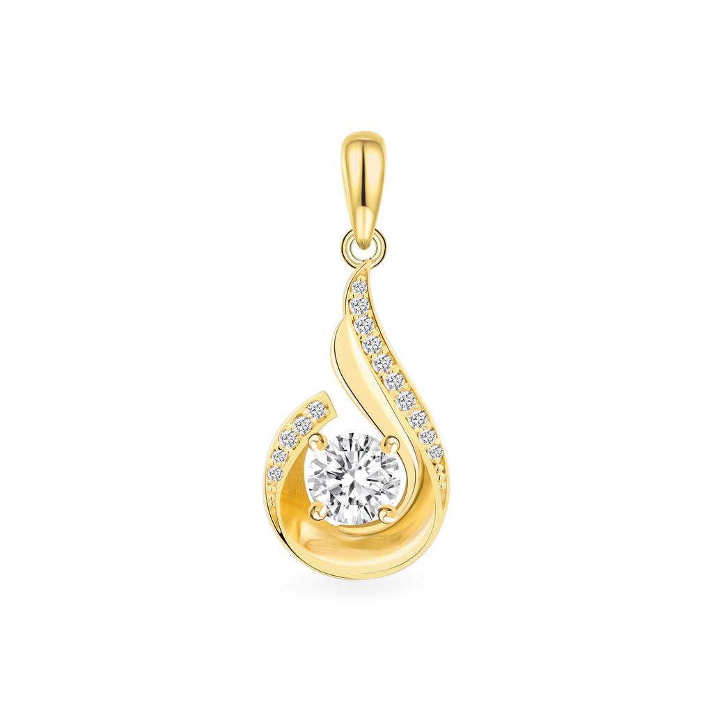 Mặt dây vàng vàng 18K gắn đá CZ DOJI AFPM400166D1CZ1