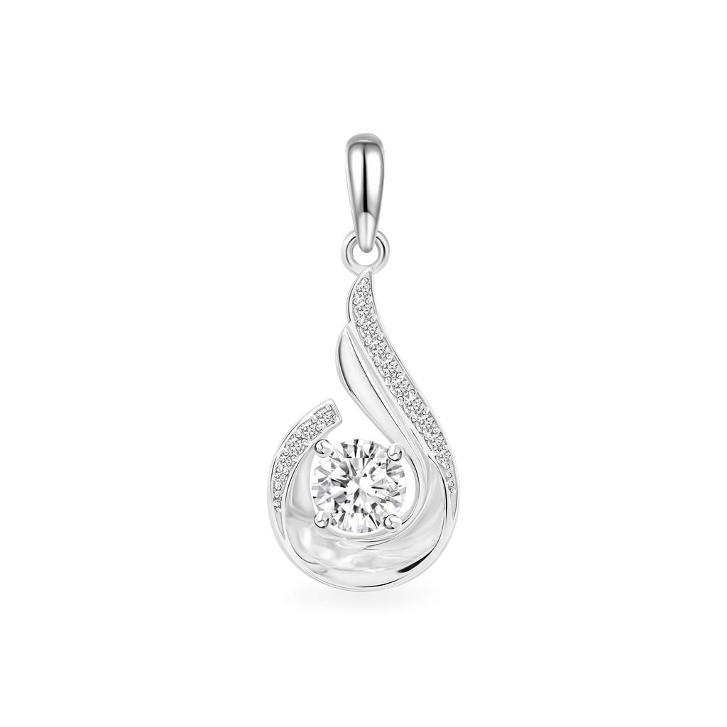 Mặt dây vàng trắng 18K gắn đá CZ DOJI AFPM400166D2CZ1