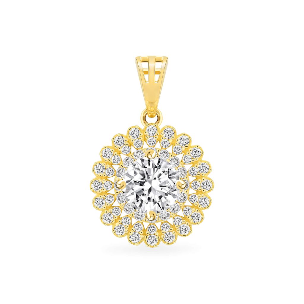 Mặt dây vàng vàng 18K gắn đá CZ DOJI AFPM400207D1CZ1