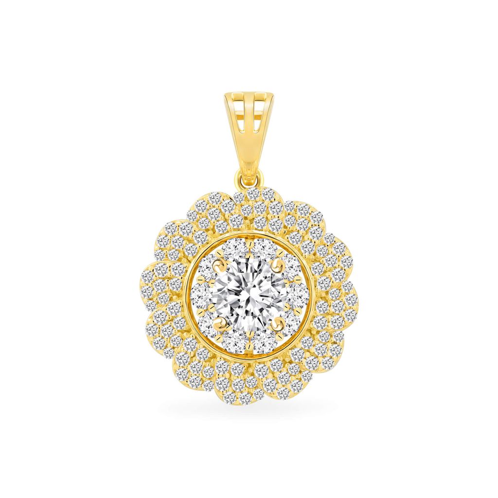 Mặt dây vàng vàng 18K gắn đá CZ DOJI AFPM400257D1CZ1