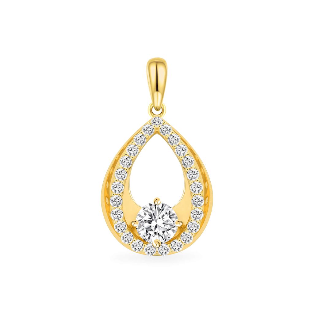 Mặt dây vàng vàng 18K gắn đá CZ DOJI AFPM400287D1CZ1