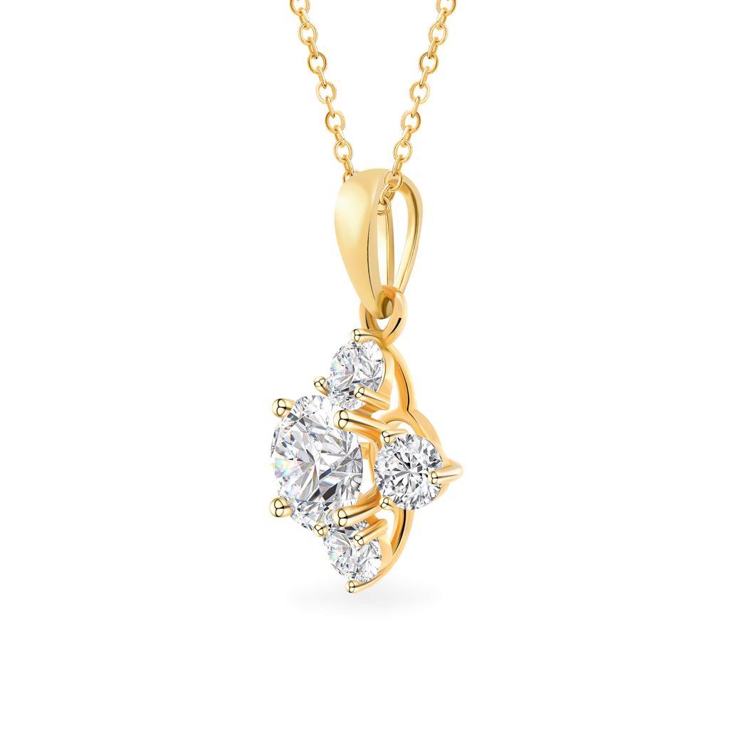 Mặt dây vàng vàng 18K gắn đá CZ DOJI AFPM400459D1CZ1