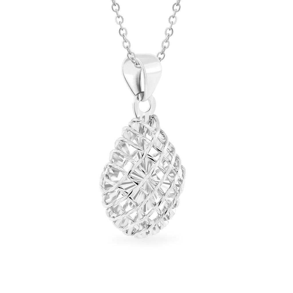 Mặt dây vàng trắng 18K DOJI AFPM989955D2KK1