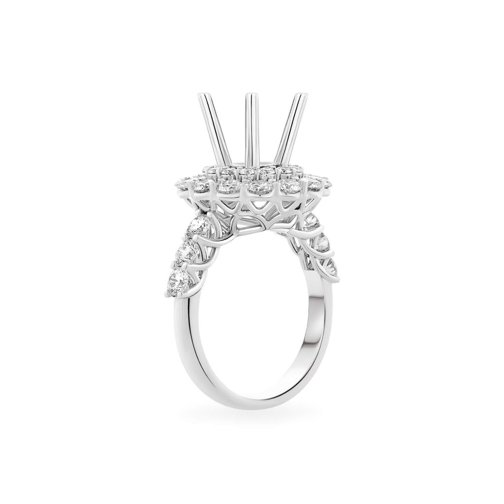 Ổ nhẫn nữ vàng trắng 18K DOJI AFRA000074D2KK1