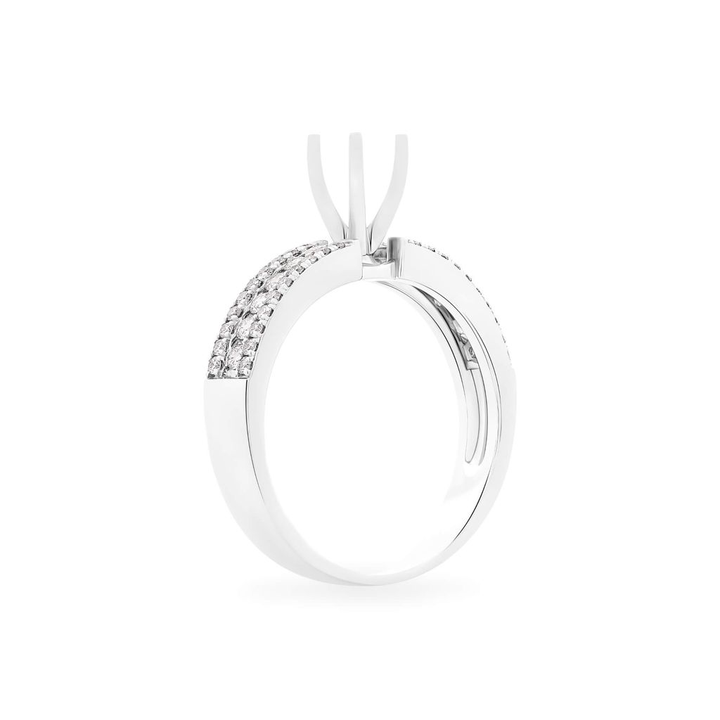 Ổ nhẫn vàng trắng 18K DOJI AFRA000017D2KK1
