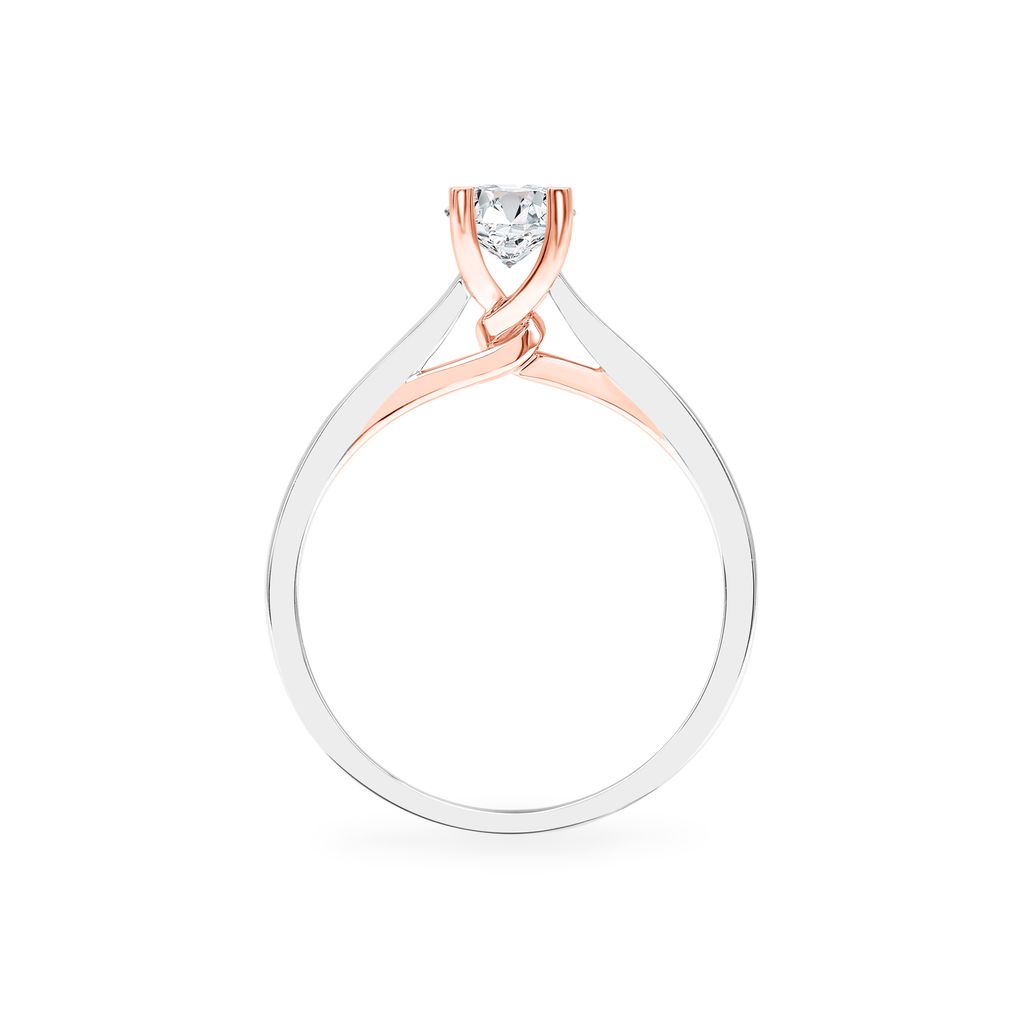 Nhẫn đính hôn vàng 14K gắn kim cương DOJI AFRE000086F6NN1