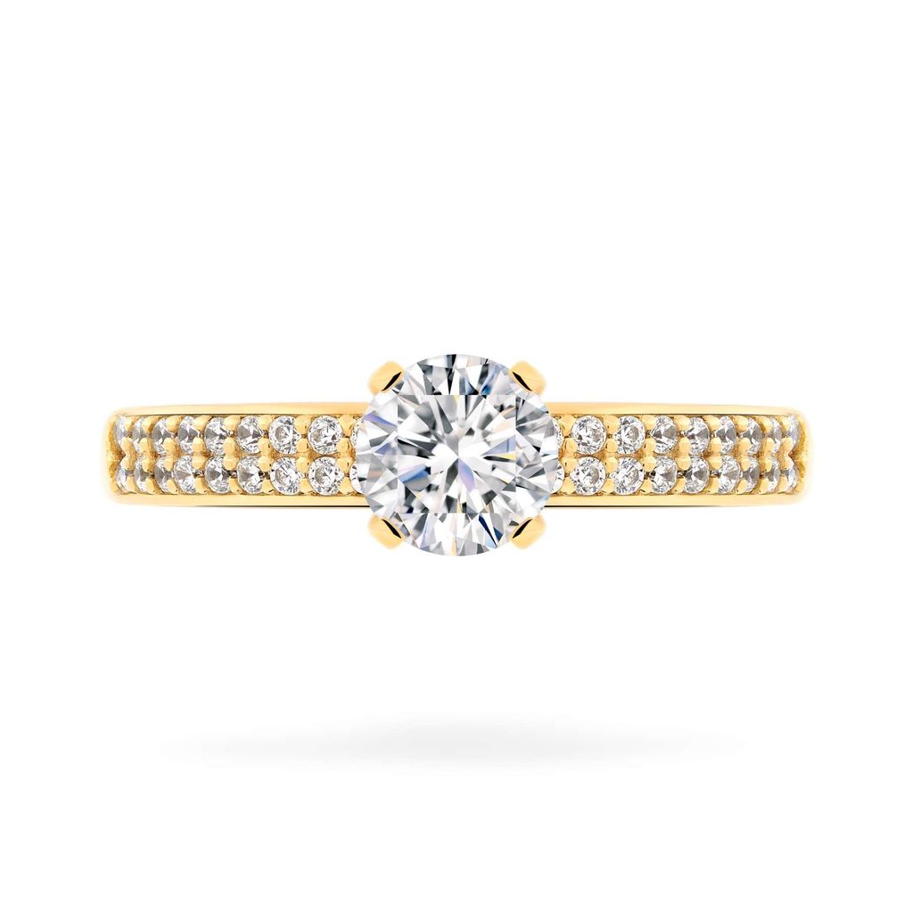 Nhẫn vàng vàng 14K gắn đá CZ DOJI AFRJ000012F1CZ1