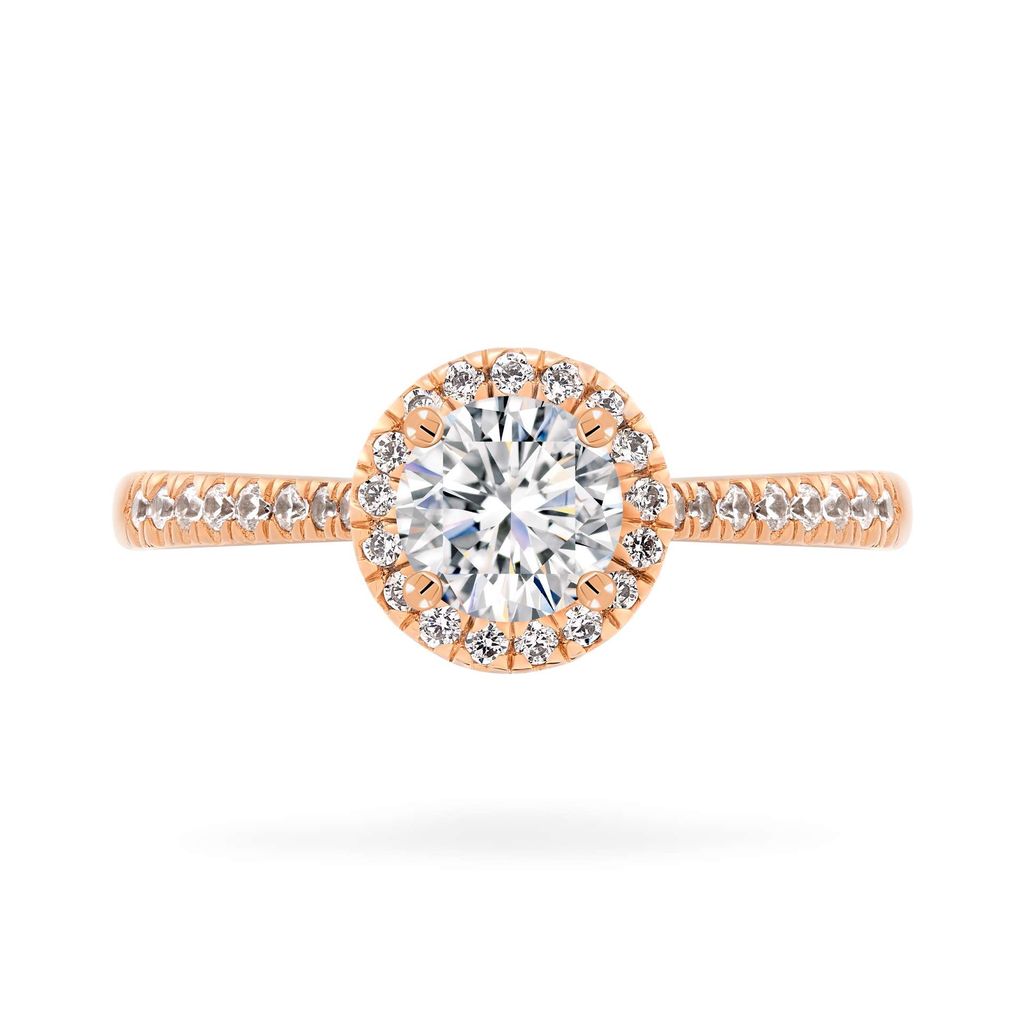 Nhẫn vàng hồng 14K gắn đá CZ DOJI AFRJ000013F3CZ1