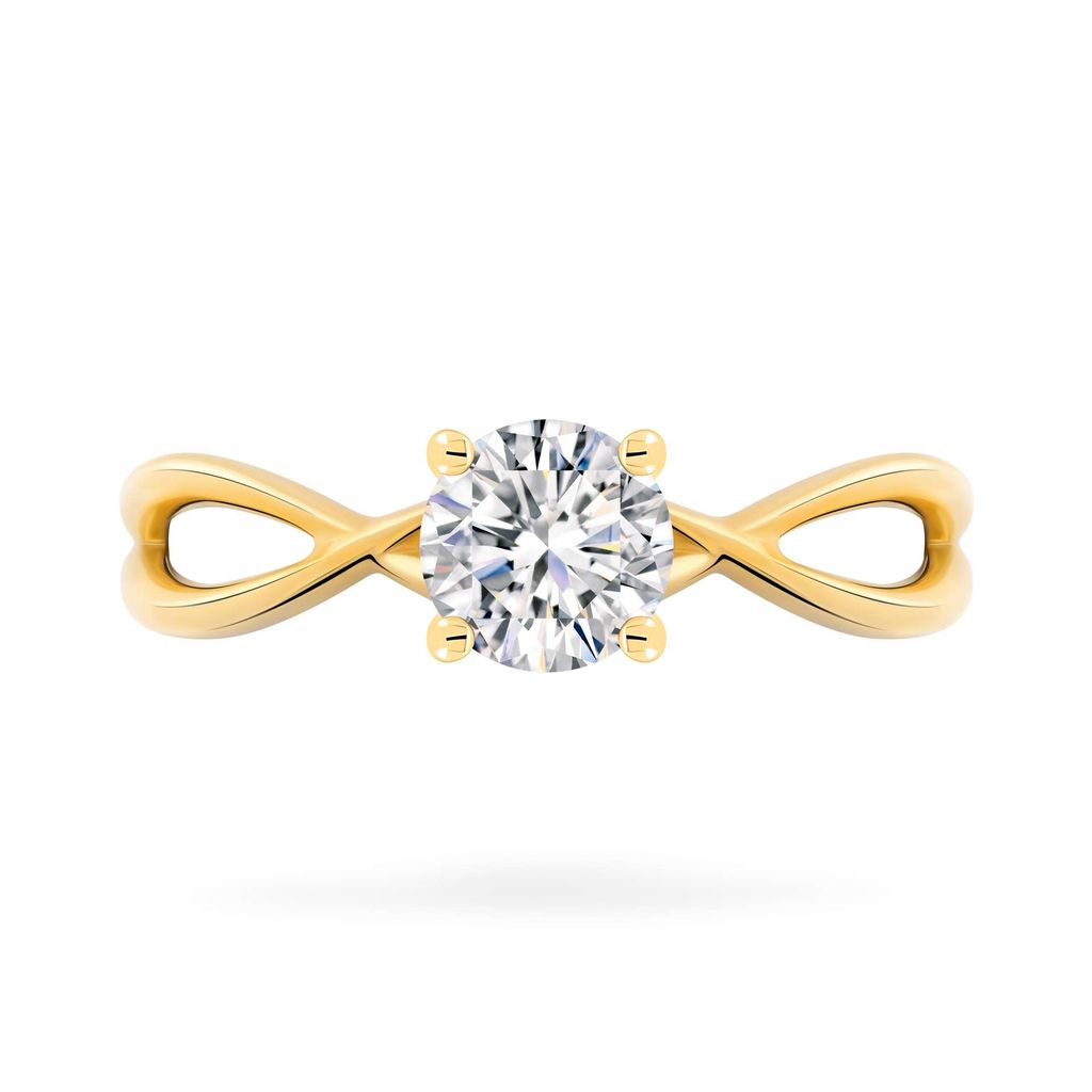 Nhẫn vàng vàng 14K gắn đá CZ DOJI AFRJ000050F1CZ1
