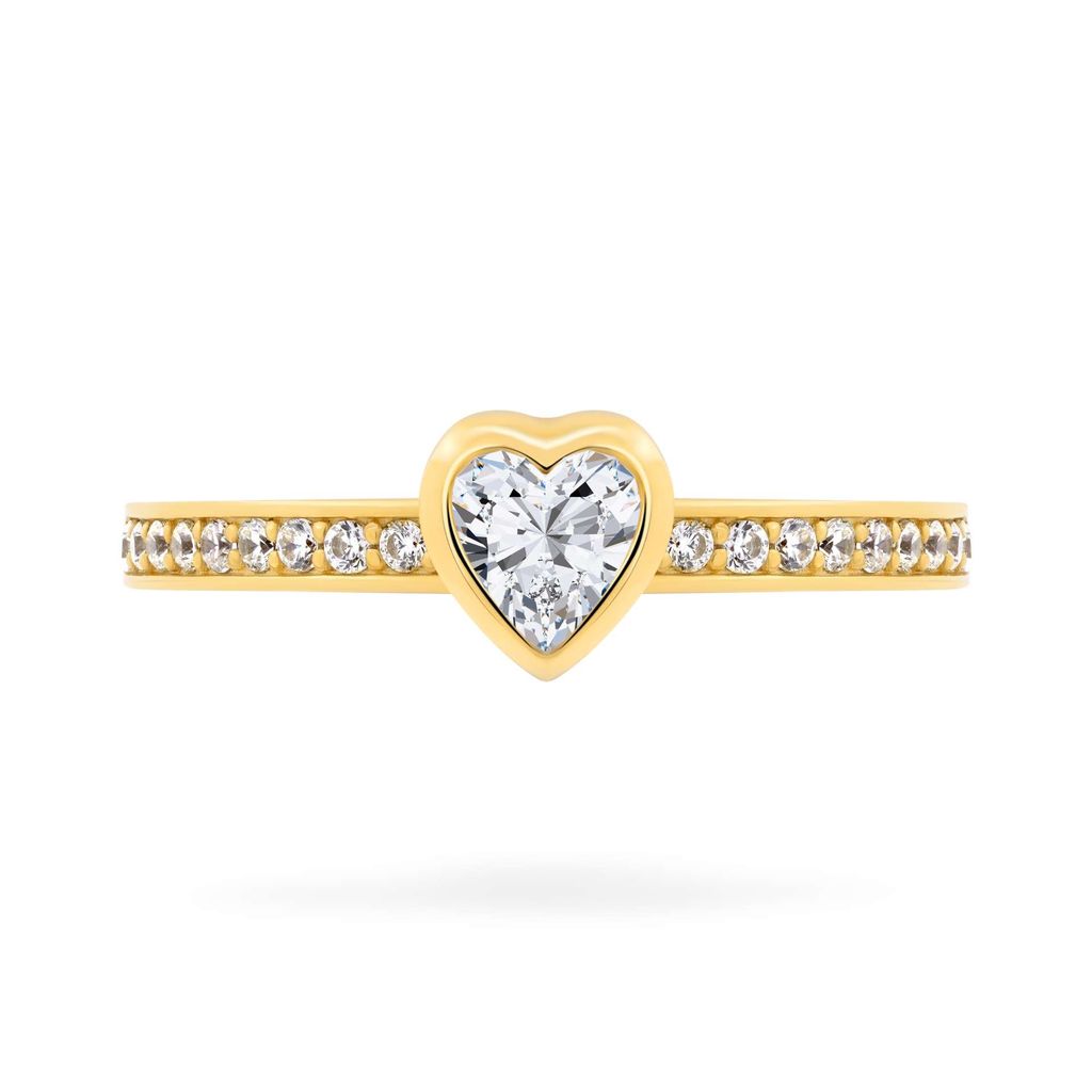 Nhẫn vàng vàng 14K gắn đá CZ DOJI AFRJ000124F1CZ1
