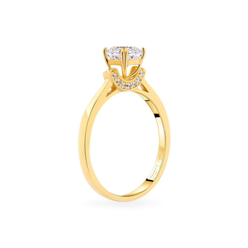 Nhẫn vàng vàng 14K gắn đá CZ DOJI AFRJ000125F1CZ1