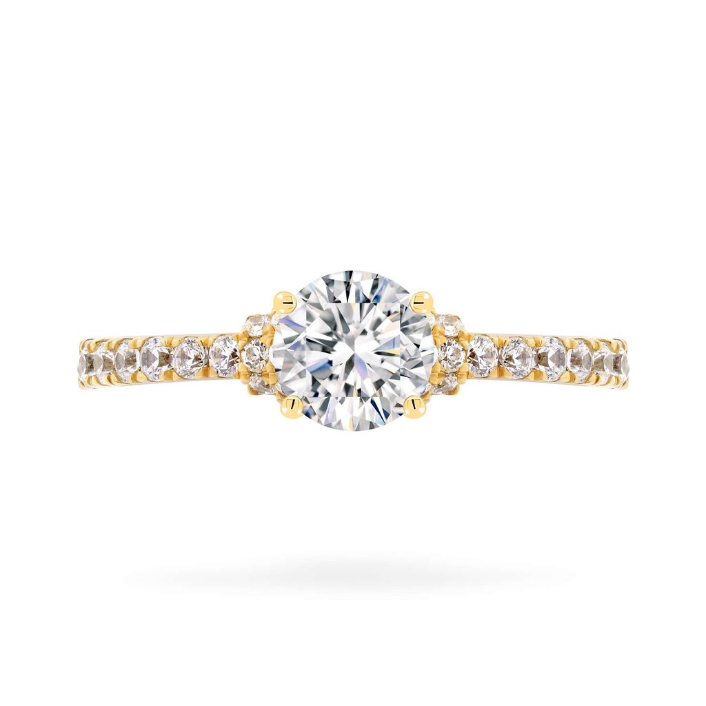 Nhẫn vàng vàng 14K gắn đá CZ DOJI AFRJ000127F1CZ1