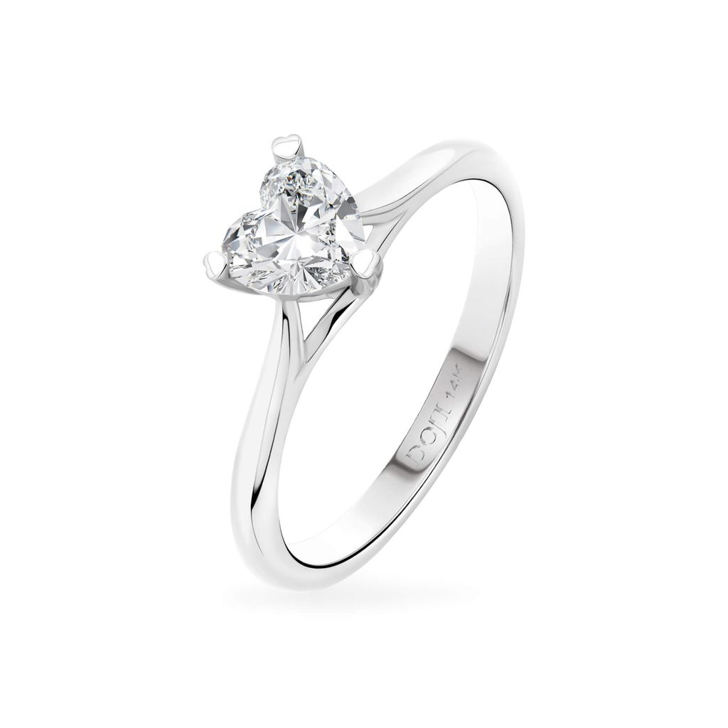 Nhẫn vàng trắng 14K gắn đá CZ DOJI AFRJ000409F2CZ1