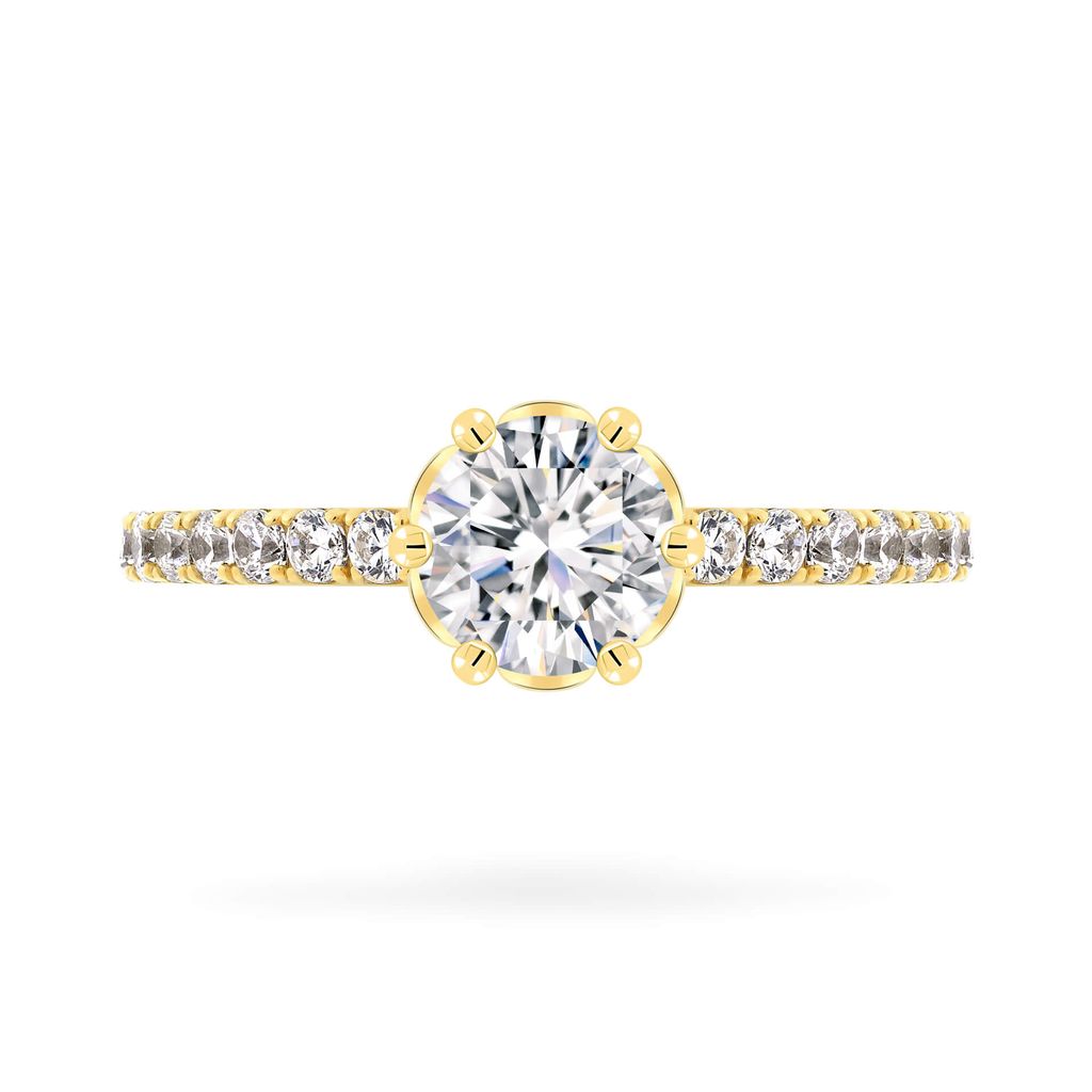 Nhẫn vàng vàng 14K gắn đá CZ DOJI AFRJ000491F1CZ1