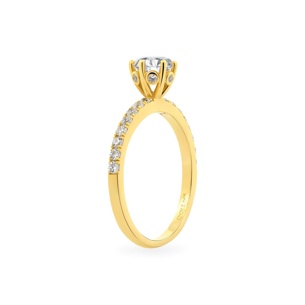 Nhẫn vàng vàng 14K gắn đá CZ DOJI AFRJ000491F1CZ1