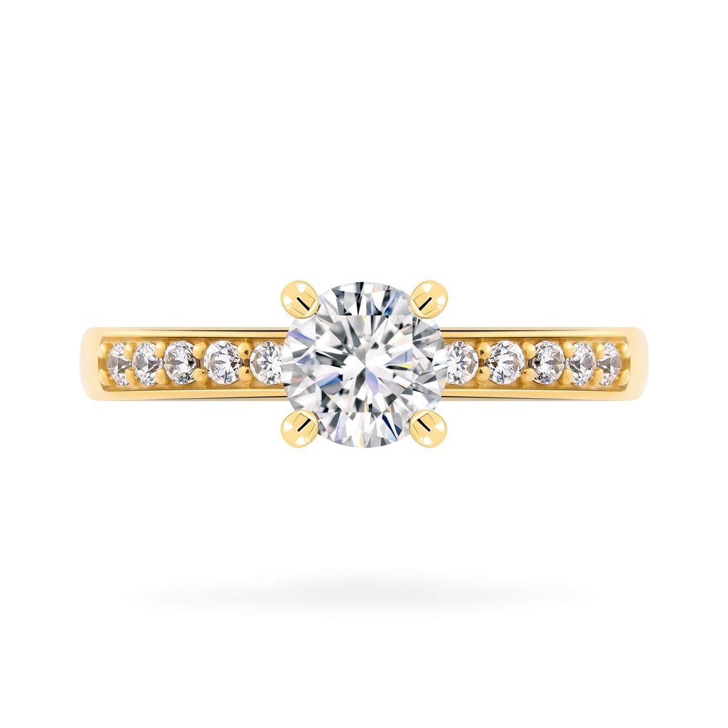 Nhẫn vàng vàng 14K gắn đá CZ DOJI AFRJ000502F1CZ1