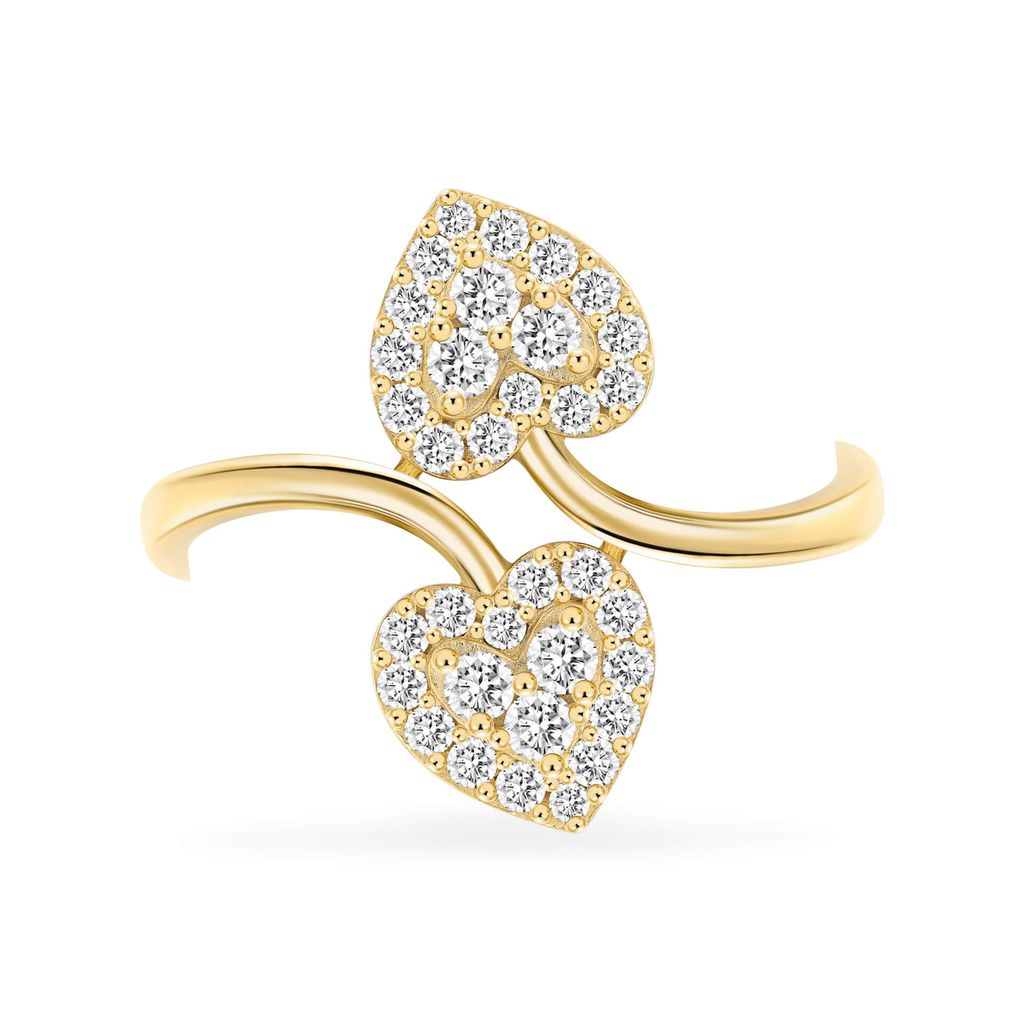 Nhẫn nữ vàng vàng 14K gắn đá CZ DOJI AFRK000561F1CZ1
