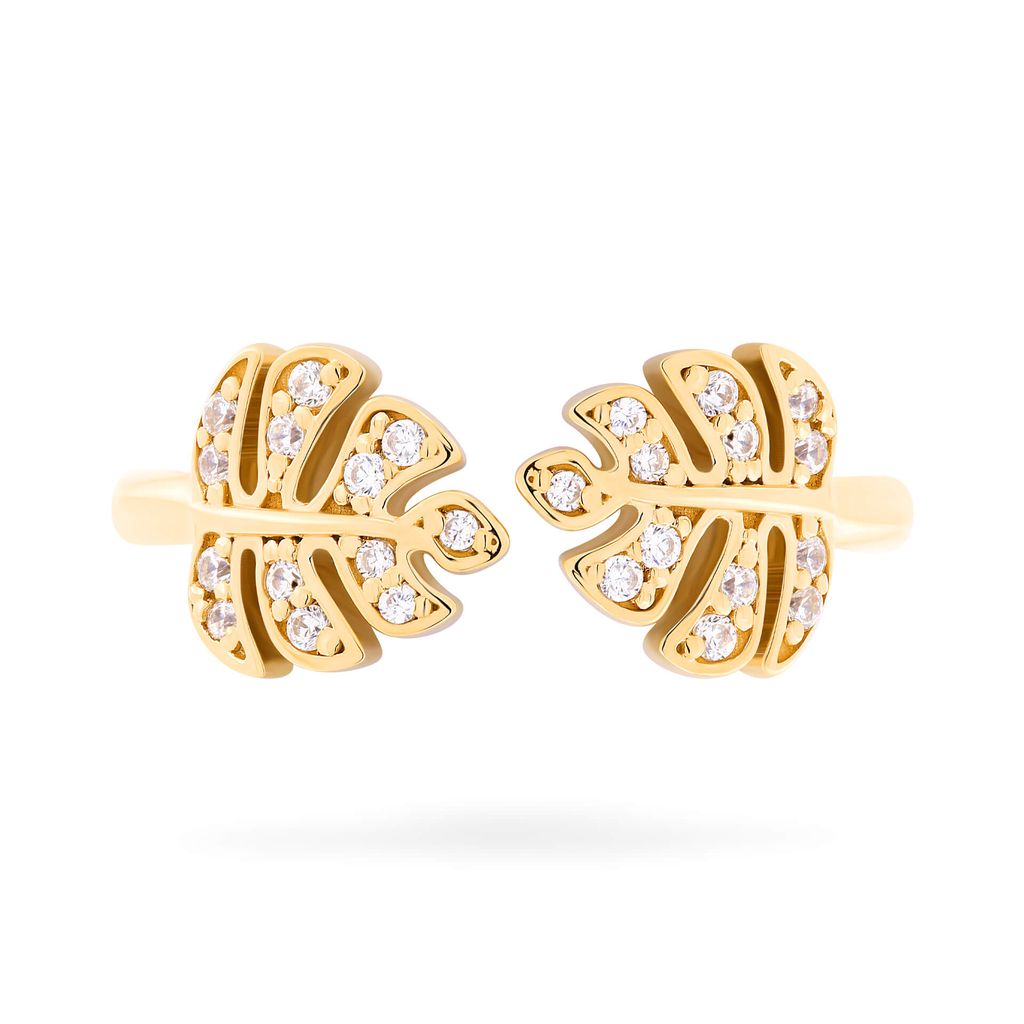 Nhẫn nữ vàng vàng 14K gắn đá CZ DOJI AFRK000679F1CZ1
