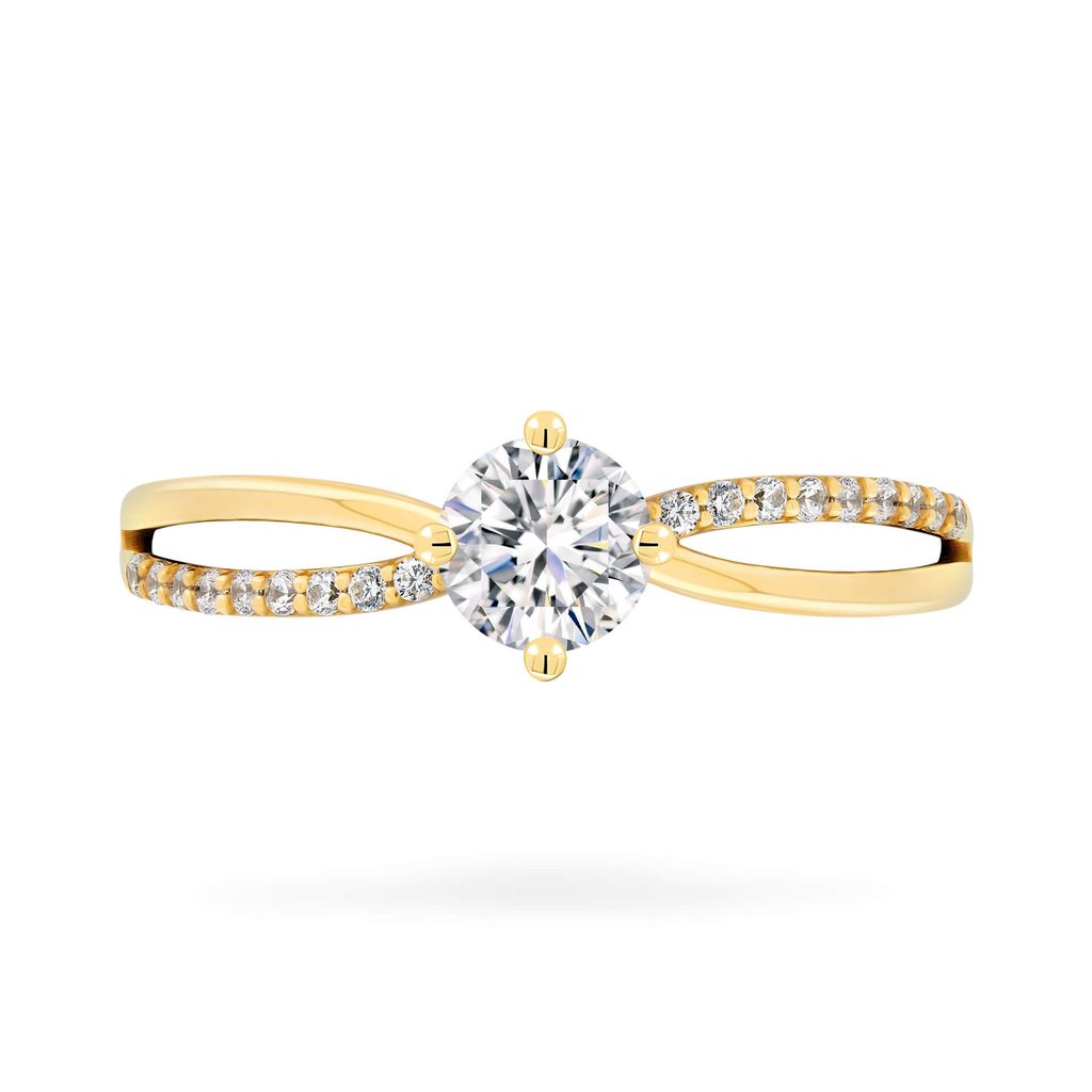 Nhẫn vàng vàng 18K gắn đá CZ DOJI AFRM200493D1CZ1