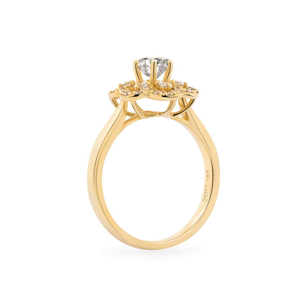 Nhẫn vàng vàng 18K gắn đá CZ DOJI AFRM300448D1CZ1