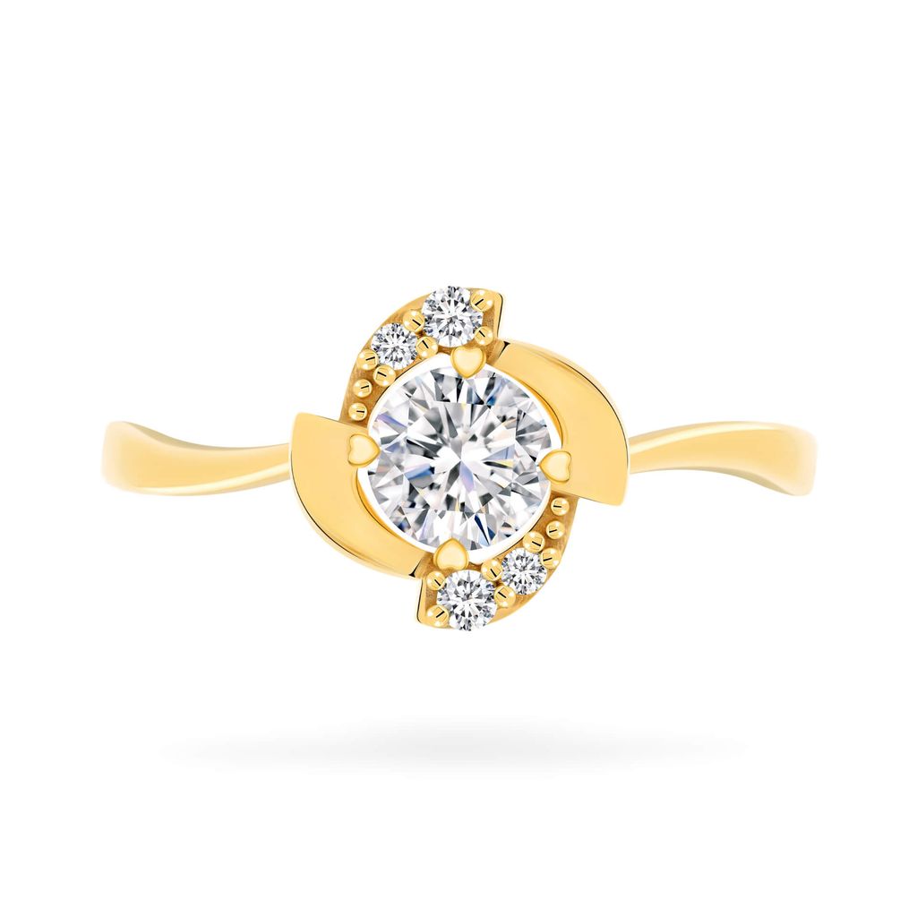Nhẫn vàng vàng 18K gắn đá CZ DOJI AFRM300474D1CZ1