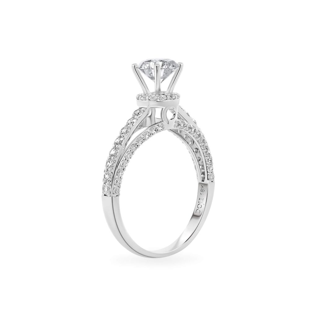 Nhẫn vàng trắng 18K gắn đá CZ DOJI AFRM400035D2CZ1