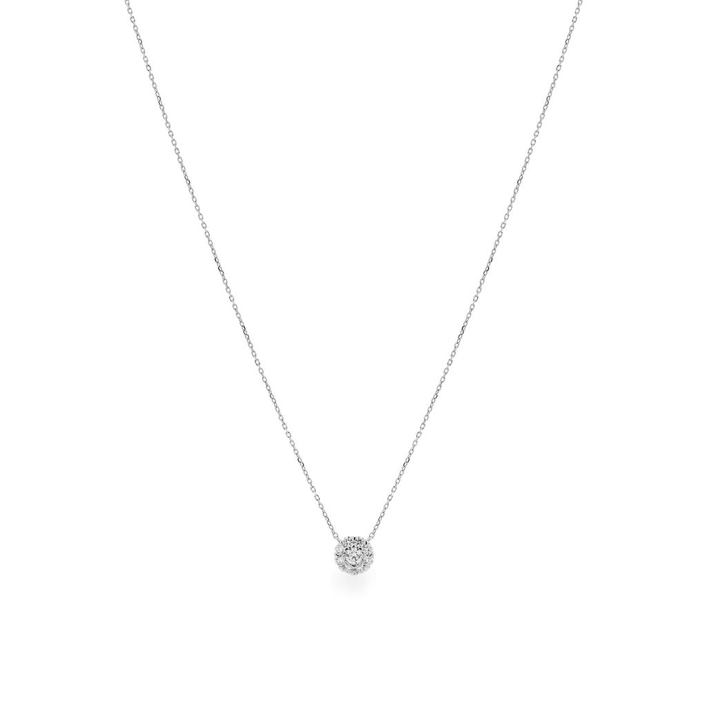 Dây liền mặt vàng trắng 14K gắn kim cương DOJI ALPR700044F2DA1