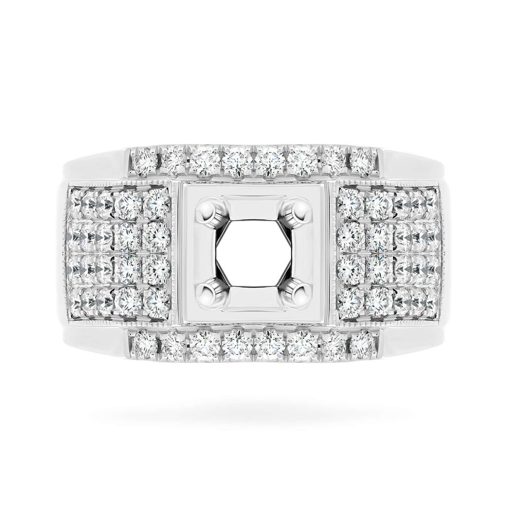 Ổ nhẫn vàng trắng 18K DOJI AMRA000003D2KK1