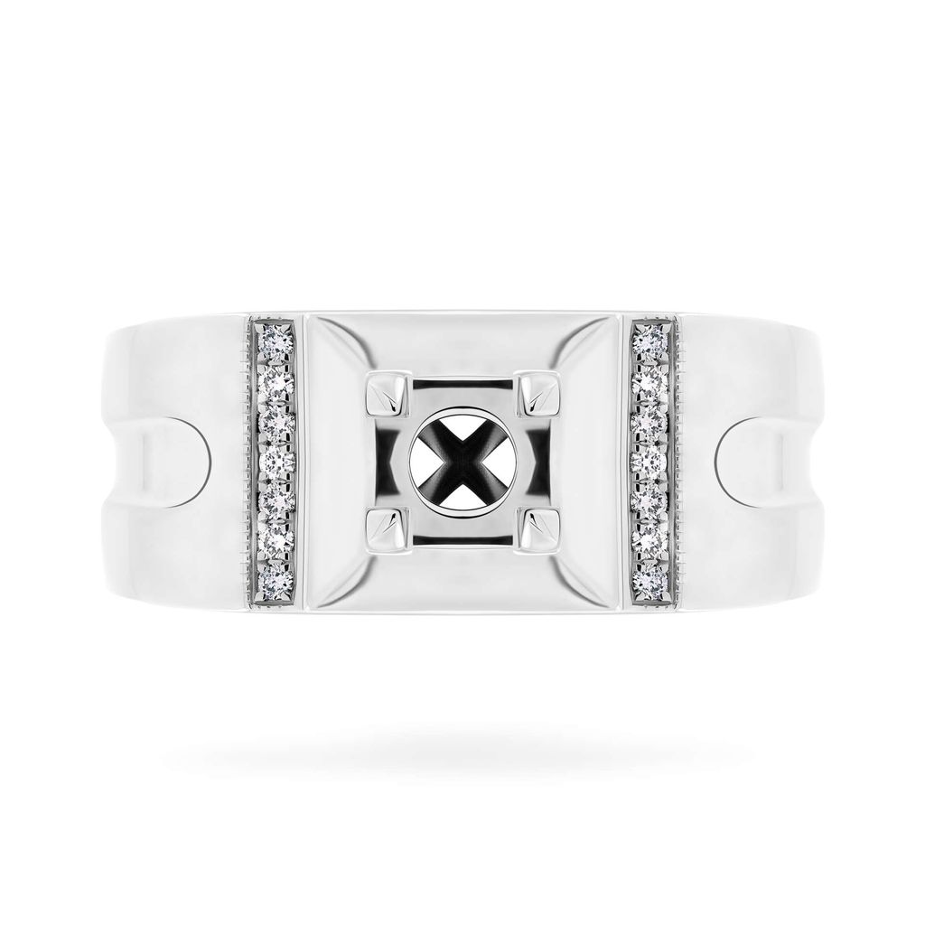 Ổ nhẫn vàng trắng 18K DOJI AMRA000045D2KK1