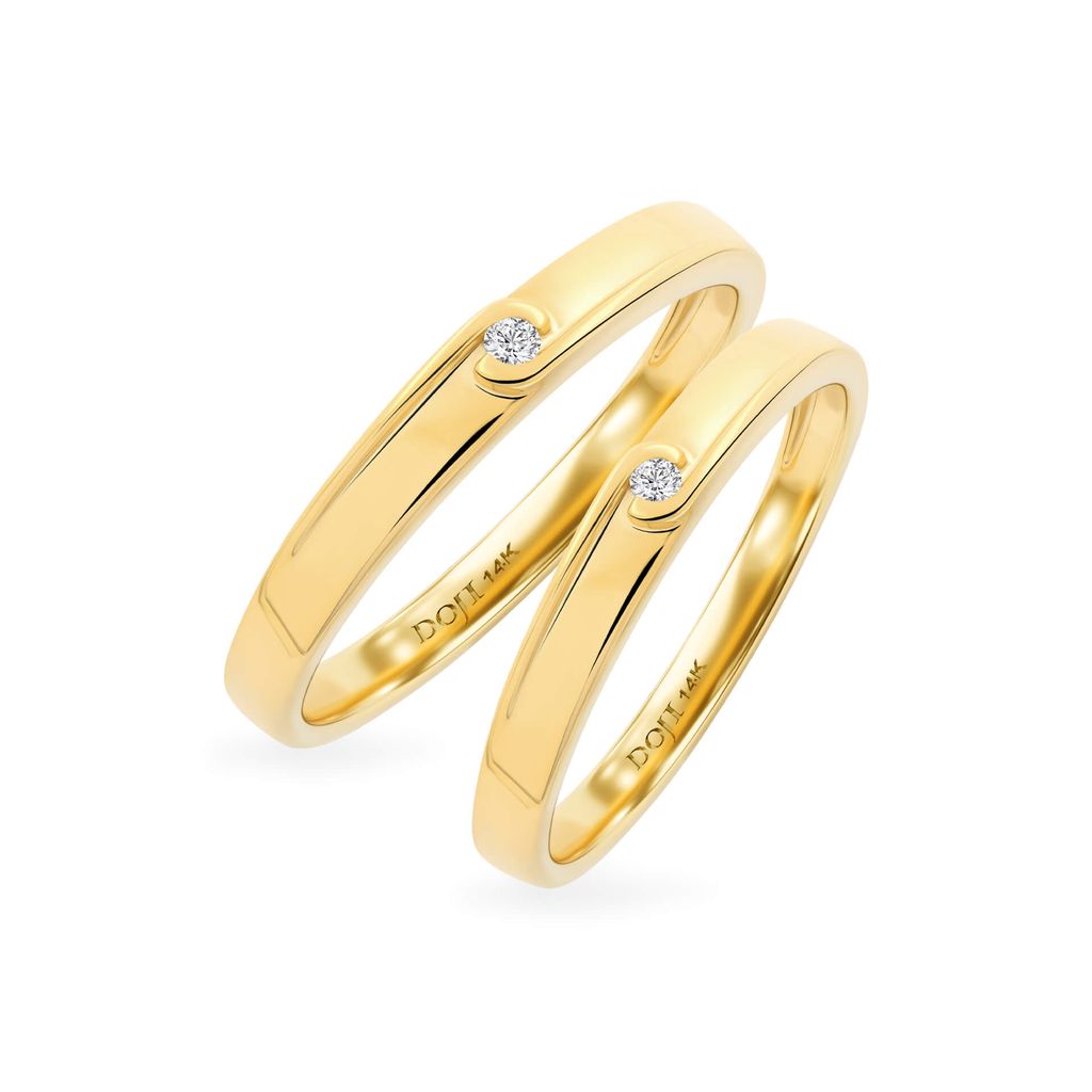Nhẫn cưới 14K DOJI AWMG111846F1ML1 - AWFG111846F1ML1