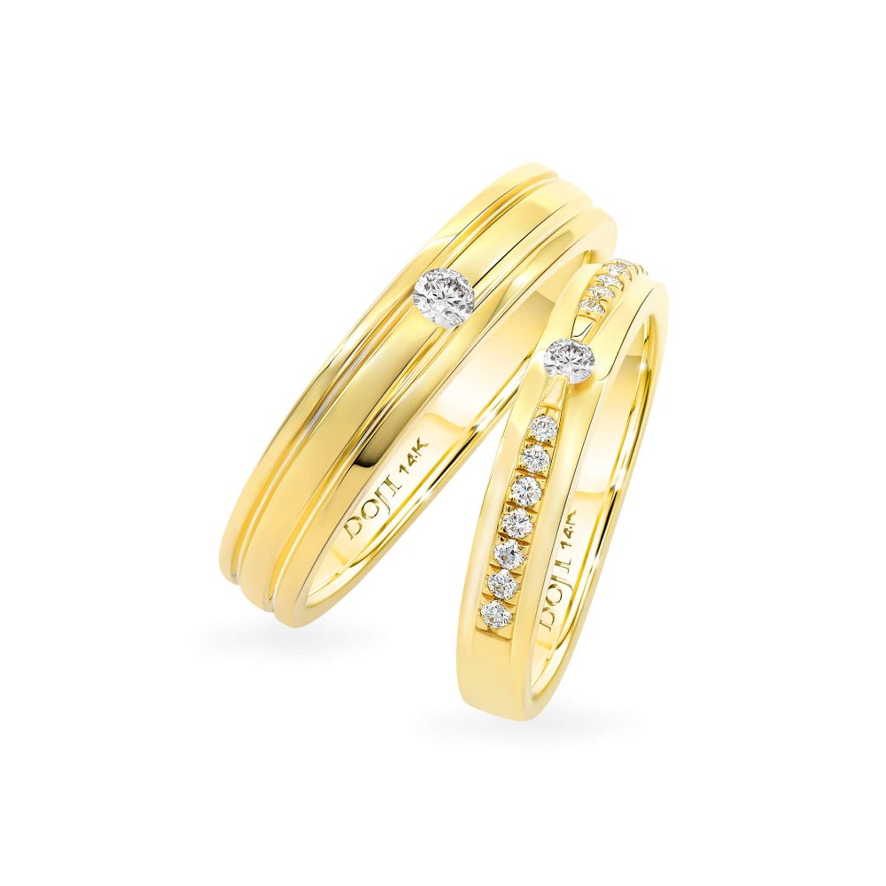 Nhẫn cưới 14K DOJI AWMG111511F1ML1 - AWFG111511F1ML1