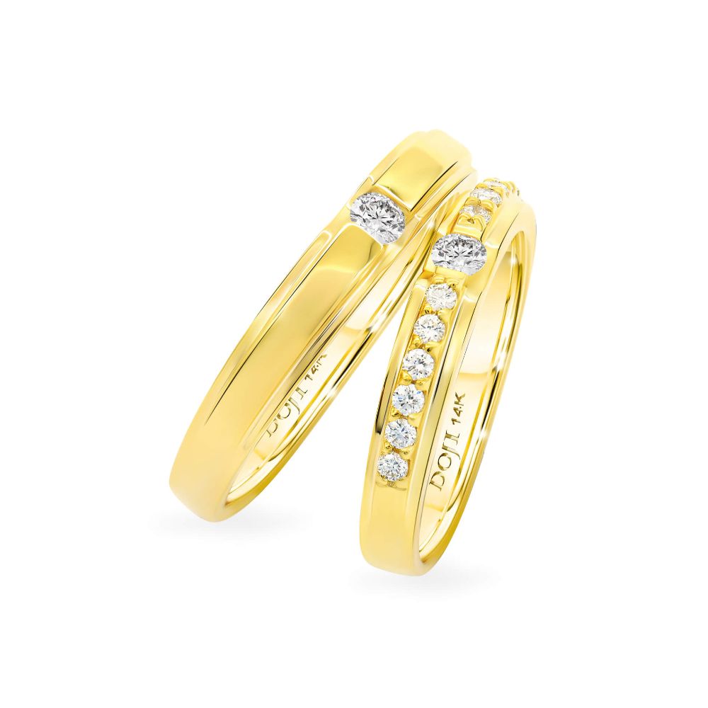 Nhẫn cưới 14K DOJI AWMG111483F1ML1 - AWFG111483F1ML1