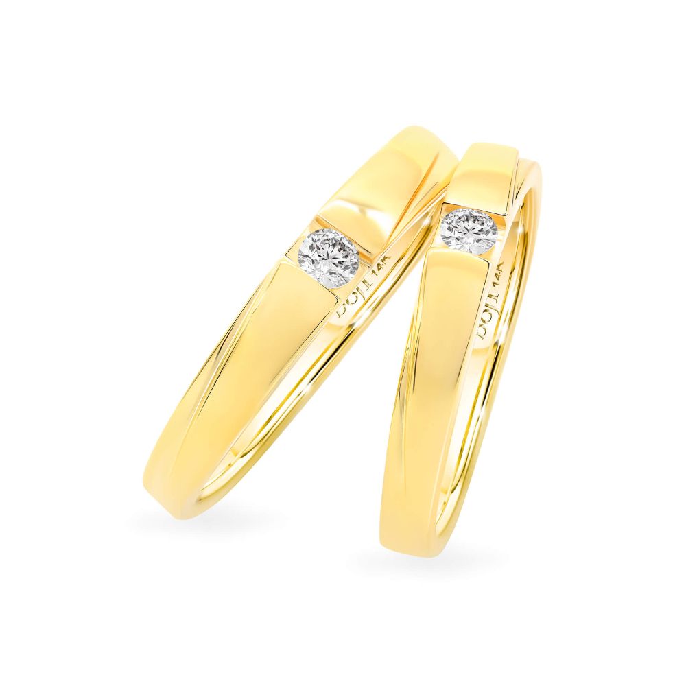 Nhẫn cưới 14K DOJI AWMG111484F1ML1 - AWFG111484F1ML1