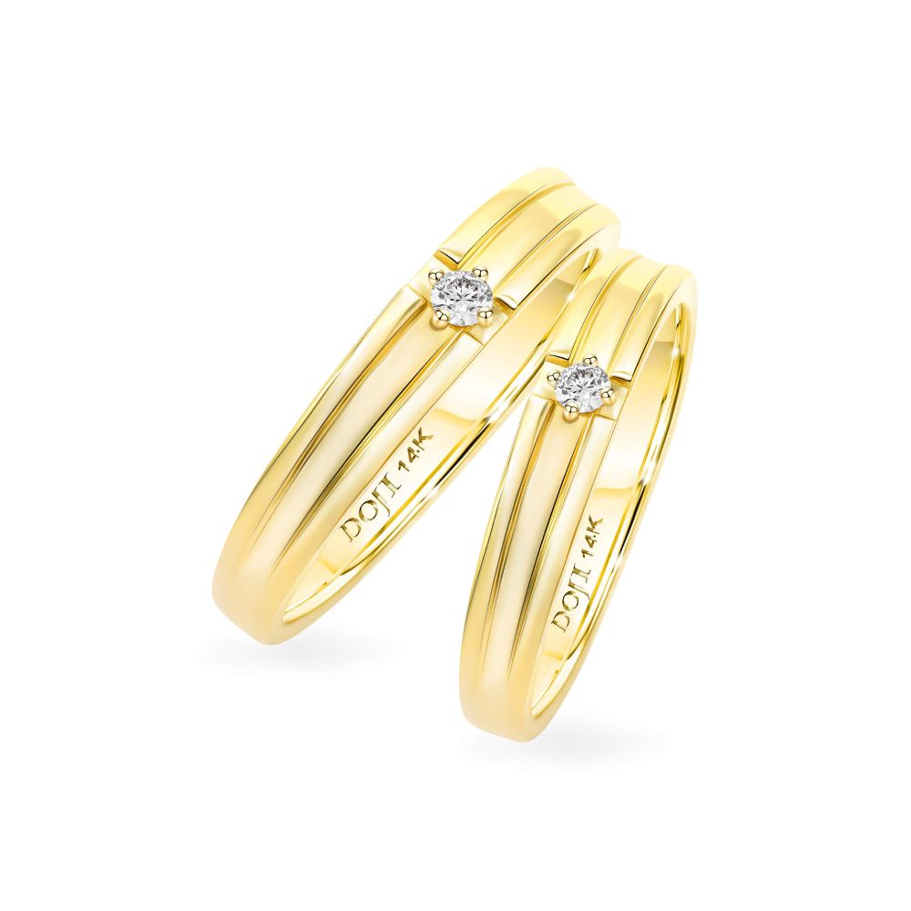Nhẫn cưới 14K DOJI AWMG011662F1ML1 - AWFG011662F1ML1
