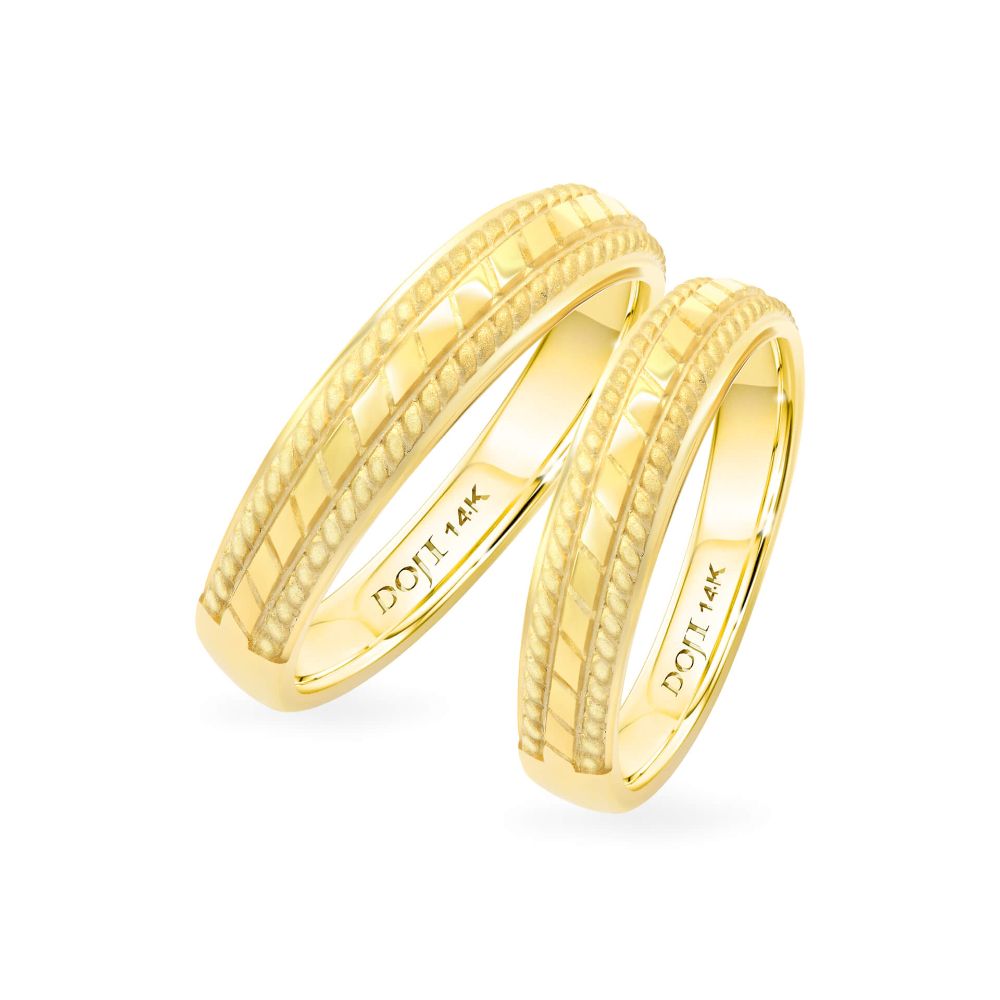 Nhẫn cưới 14K DOJI AWMG111717F1KK1 - AWFG111717F1KK1