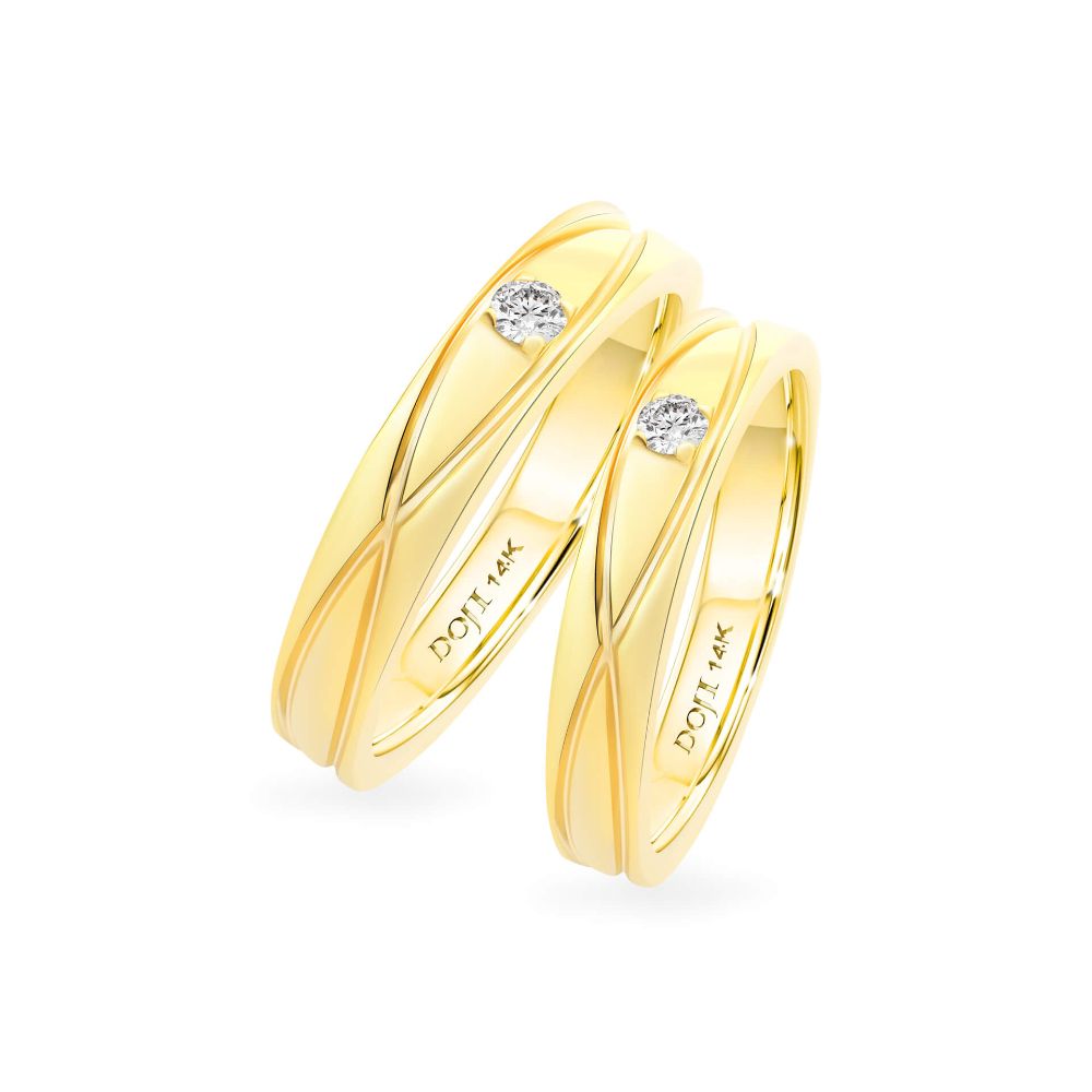 Nhẫn cưới 14K DOJI AWMG111733F1ML1 - AWFG111733F1ML1