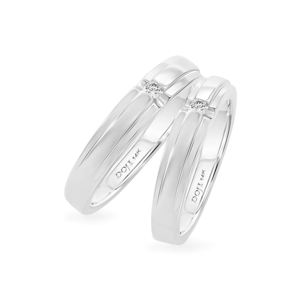 Nhẫn cưới 14K DOJI AWMG110021F2ML1 - AWFG110021F2ML1