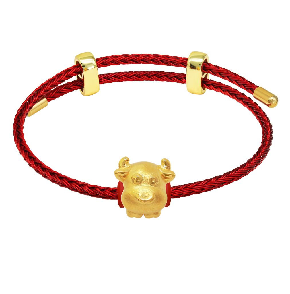 Vòng charm kim sửu vàng 24K DOJI BCB6001920A1XX1
