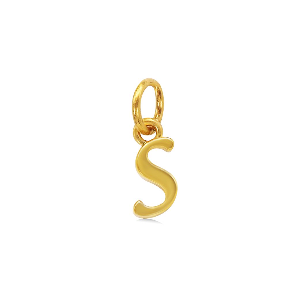 Hạt charm chữ S vàng 24K DOJI BCE5005470A1XX1