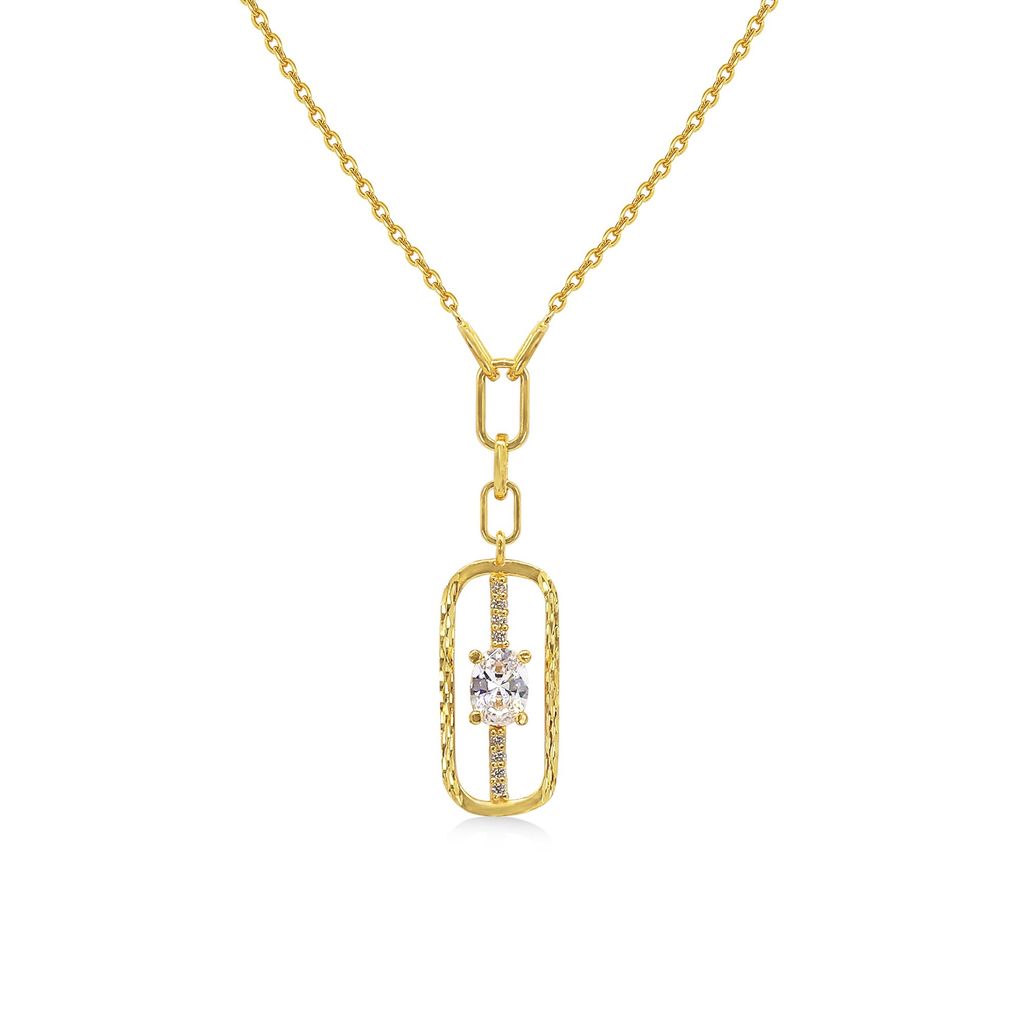 Dây liền mặt vàng 24K gắn đá CZ DOJI BLN0002740A1CZ1