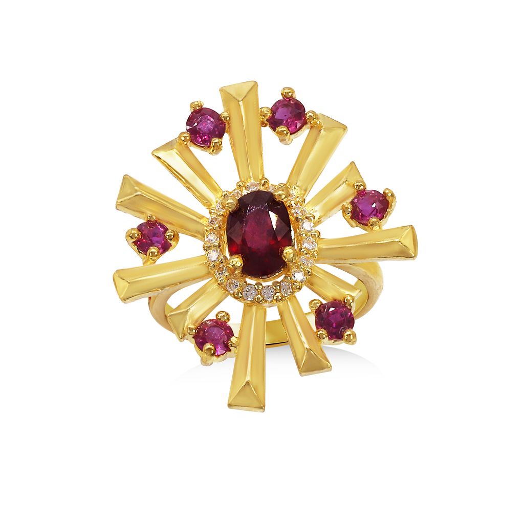 Nhẫn vàng 24K gắn đá ruby DOJI BLR0004190A1RU1